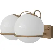 Astep Model 238/2 Wandlamp - Wandlampen Opaalglas Champagne - T08-W21-M2D0