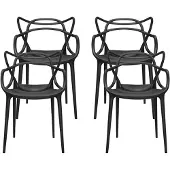 Kartell Masters Stoel Black | 4 chairs
