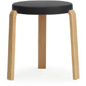 Normann Copenhagen Tap kruk zwart-eiken