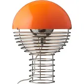 Verpan Design tafellamp Wire Small, chroom / zilver, Woon-/ Eetkamer, metaal, Design, tafellamp