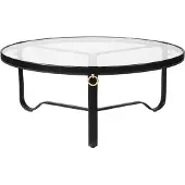 Gubi Adnet Salontafel 100 Cm Zwart - Salontafels Leer Black - 10004030