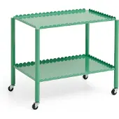 HAY Arcs Trolley Low - Soft Jade Green