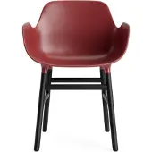 Normann Copenhagen Stoel Form Armchair Black Oak Red