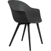 Gubi Bat Plastic stoel black
