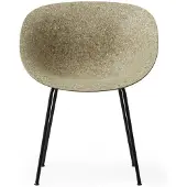 Normann Copenhagen Stoel Mat Armchair Black Steel Seaweed
