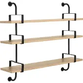 Gubi Demon Wandplank 3 verdiepingen oak, 155 cm