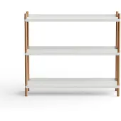 Nine Bolt Wandrek Grey | Natural Oak | 100 x 3 Shelves