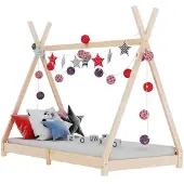 vidaXL Kinderbedframe massief grenenhout 90x200 cm