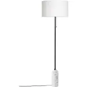 Gubi Gravity vloerlamp wit marmer/wit