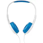 Nedis hpwd4200bu bedrade koptelefoon 1,2 m ronde kabel on-ear blauw/wit