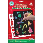 Grafix Scratchkunst Regenboog Kerst A5