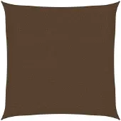vidaXL Zonnezeil 160 g/m² 3x3 m HDPE bruin