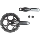 Miranda crankset 44 tands 3/32-1/8 zwart/zilver beta met kettingrand