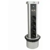 VB 61075 Stekkerdoos voor Inbouw in Tafelblad + 2 x USB
