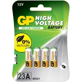 GP 1x4 Alkaline 23A / MN21, 4 stuks, 12V batterijen