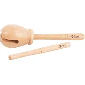 Classic World Edu houten muziekinstrument houtblok ritmisch 2 stuks. - UNI