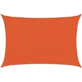 vidaXL Zonnezeil 160 g/m² 3,5x5 m HDPE oranje