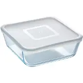Pyrex - Cook & Freeze Schaal Vierkant met Deksel 15 x 15cm - Transparant