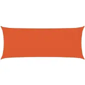 vidaXL Zonnezeil 160 g/m² 2x5 m HDPE oranje