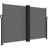 vidaXL Windscherm uittrekbaar 160x1000 cm antracietkleurig
