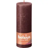 Bolsius Stompkaars Rustiek Shine Bordeaux 85 Uur D 6,8 H 19 Cm