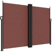 vidaXL Windscherm uittrekbaar 180x1000 cm bruin