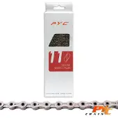Pyc premium lichtgewicht fietsketting 11v - chrome harden tech - 116 schakels