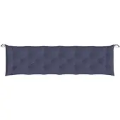vidaXL Tuinbankkussen 200x50x7 cm oxford stof marineblauw