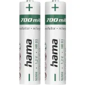 Hama nimh-accu's aaa micro 700 mah 1,2v 2 stuks