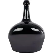 Diversen Vaas graffa victoria s mat/glans zwart 19x14x26 glas