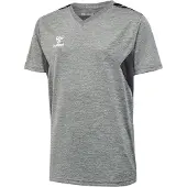 Hummel Functioneel shirt 'Authentic' antraciet / grijs gemêleerd / wit