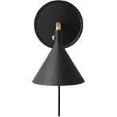 Audo Copenhagen Wandlampe , Cast Sconce, dimbare, Zwart, Woonkamer, Aluminium, Designer