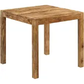 vidaXL Eettafel 82x80x76 cm massief mangohout