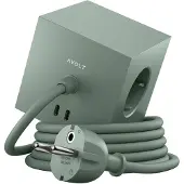 Avolt Square 1 stopcontact met USB-C 30W 1,8 m Oak green