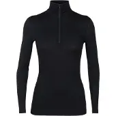 Icebreaker 200 Oasis LS Half Zip Thermoshirt Dames Black XL