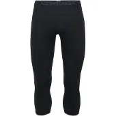 Icebreaker - Thermokleding - M Merino 200 Oasis 3/4 Leggings Black voor Unisex van Wol - Maat L - Zwart