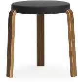 Normann Copenhagen Kruk Tap Stool Walnut Black