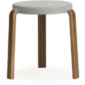 Normann Copenhagen Kruk Tap Stool Walnut Grey