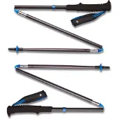 Black Diamond - Trail / running stokken - Distance Z Pewter voor Unisex van Nylon - Maat 110 cm - Grijs
