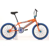 Royal Freestyle bmx 20" bugatti - oranje met blauwe banden