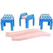 Bigjigs Treinset Treinbaan Brugdelen - Hout