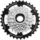 Sunrace Pion 7s 13-34t Zilver