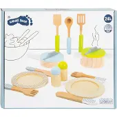 Small Foot Design - Houten Kookgerij en Servies Set, 15dlg.