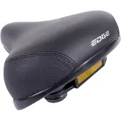Edge Fietszadel city protect met hoekbescherming - zwart