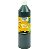 Creall vingerverf zwart conserveringsvrij 750ml kinderverf.