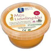 Feuchtmann klei oranje 500g - luchtdrogende kinderklei allergenenvrij.