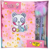 Twisk notitieboek speelgoed Cutie Crew met pen multicolor.