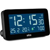 Braun BC10 DCF-B radio-wekker, zwart