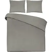 DoubleDry Dekbedovertrek 100% natuurlijk katoen eenpersoons 140x200/220 cm + 1