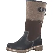 Tamaris Laarzen donkerbruin / bruin gemêleerd / zwart